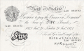 White Notes 5 Pounds, 21. 1.1947